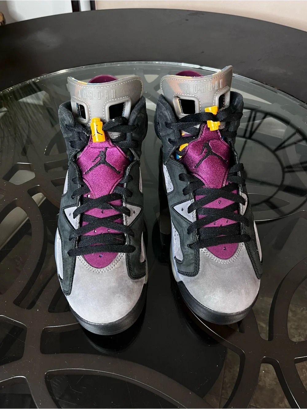 Nike Air Jordan 6 Bordeaux Black/Light Graphite-Dark Grey Sz 9